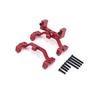 Accessori Mejoras RC Pour MN D90 D91 D96 Pour MN98 99S 1/12 Pièces De Voiture Radiocommandées Support D'essieu Et Servo Biellette Direction En Métal(Red)