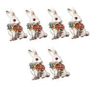 Accessories Bunny Rhinestone Rabbits Cage Pour Plush Breastpin Brooches Chew Brooch Pig Unicorn Easter Badge Rabbit Pin Corsage Rat Metal