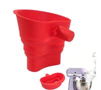 Accessorio imbuto per farina Kitchen Cook Aid, accessori pieghevoli per robot da cucina, imbuti da cucina in silicone, accessorio antiversamento per robot da cucina per farina e uova (Rojo)
