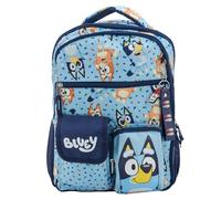 Accessory Innovations AI Kids Mochila con múltiples bolsillos con correas de hombro ajustables y espalda acolchada, Blue, One Size, Personaje