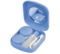 Accessotech Azul Mini Contact Lente Kit de Viaje para Soporte de Almacenamiento Recipiente Funda de tamaño de Bolsillo