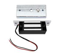 AccessShield Cerradura Magnética Electrónica Cerradura Electromagnética 12 V CC para una Puerta Cerradura Magnética de Seguridad para Sistemas Control Acceso Fuerza Retención 60 kg 132lbs(Montaje)