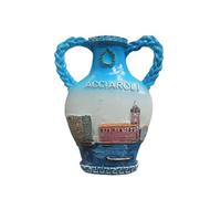 Acciaroli Campania Italia - Imán 3D para nevera, regalo de recuerdo, resina hecha a mano Acciaroli, imán para nevera, colección de decoración para el hogar y la cocina