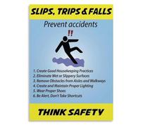 Accident Prevention Poster Six Steps for Safer Floors