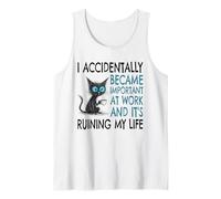 Accidentalmente me volví Importante en el Trabajo, Humor Divertido de Oficina Camiseta sin Mangas