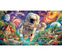 Accidente aéreo en un Pueblo Puzzle de 1000 Piezas para Adultos - Juego Familiar Divertido & Estimulante Idea Actividad para casa 38x26/1000pcs