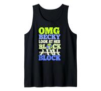 Acción de bloque de voleibol con OMG Becky Funny Player Diciendo Camiseta sin Mangas