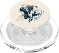 Acción de Diseño Cómico de Ardilla de Superhéroe. PopSockets PopGrip para MagSafe