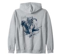 Acción de Diseño Cómico de Ardilla de Superhéroe. Sudadera con Capucha