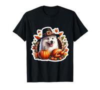 Acción de Gracias American Eskimo Dog Dueño Mamá Papá Amante Divertido Camiseta