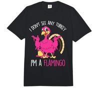 Acción de Gracias del Pavo No Veo ningún Pavo Soy un flamenc Comfort Colors Adult Heavyweight T-Shirt