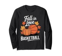 Acción de Gracias Fall In Love with Basketball Autumn Game Manga Larga