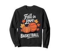 Acción de Gracias Fall In Love with Basketball Autumn Game Sudadera