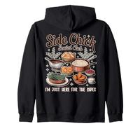 Acción de Gracias Funny Side-Chick I'm Just Here for The Sides Sudadera con Capucha