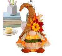 Acción de Gracias Gnome Plush-Light-Up Autumn Doll | Figura de decoración estacional | Ornamento festivo para jardín, estantería, mesa, repisa, patio, exhibición en estante, noches de otoño, acento de