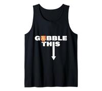 Acción de Gracias Gobble Este Divertido Pavo Adulto Humor Papá Camiseta sin Mangas