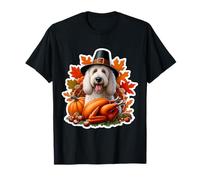 Acción de Gracias Komondor Dog Owner Mom Dad Funny Fall Autumn Autumn Camiseta