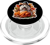 Acción de Gracias Komondor Dog Owner Mom Dad Funny Fall Autumn Autumn PopSockets PopGrip para MagSafe