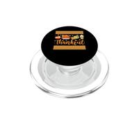 Acción de Gracias Linda Agradecida Hoja de Otoño Divertidas PopSockets PopGrip para MagSafe