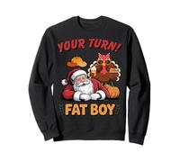 Acción de Gracias Navidad Papá Noel Pavo Tu Turno Gordo Boy Sudadera