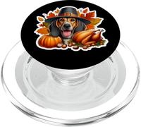 Acción de Gracias Plott Hound Dueño de Perro mamá papá Divertido otoño Pavo PopSockets PopGrip para MagSafe
