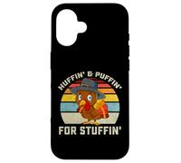 Acción de Gracias Run Turquía Trot Huffin y Puffin para Stuffin Carcasa para iPhone 16
