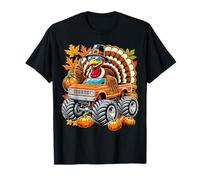 Acción de Gracias Turquía Montando Monster Truck Camiseta