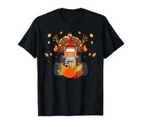 Acción de Gracias Turquía Montando Monster Truck Niños Niños Camiseta
