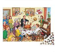 Acción de Gracias Turquía Trauma Puzzle De Madera Impermeable Puzzles De 1000 Piezas Regalos para Adultos Divertido Rompecabezas Decoración del Hogar