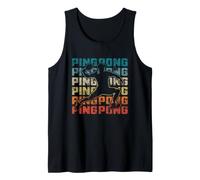 Acción Retro Ping Pong Jugador para Campeón De Tenis De Mesa Camiseta sin Mangas