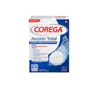 Corega Max Acción Total, Tabletas Limpiadoras Para Prótesis Dental, Cuidado e Higiene Oral Integral, Pastillas de Limpieza Diaria, Limpieza Profunda, 36 Tabletas