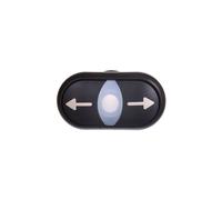 Accionamiento de doble pulsador negro con RMQ Titan 216711