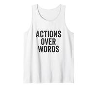 Acciones sobre palabras. estoico, cita motivacional, vintage. Camiseta sin Mangas