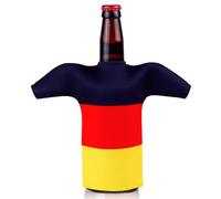 Accjzzlyn Enfriador de botellas de 330 - 550 ml, camiseta de Alemania, enfriador de botellas de cerveza, funda de neopreno antideslizante gruesa aislada, artículo para fans de Alemania y decoración