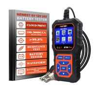 Acclope BT60 Pro 100-3000 CCA Comprobador de Baterías con Impresión en la Nube 6V 12V 24V AGM Litio Gel Analizador Digital Alternador Sistema de Carga y Arranque para Vehículos Camiones Motocicletas