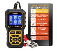 Acclope BT60 Pro, Comprobador Digital de Baterías, Analizador de Sistema de Carga y Arranque, 6V/12V/24V, Compatible con AGM, Litio, Gel, 100-3000 CCA, para Vehículos, Camiones, Motocicletas