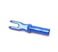 ACCMOS Aleación de Aluminio Culatín de Flecha Insertar Cola de Flecha Encajar ID 5,2 mm Eje de Flecha, Arco Compuesto Arco Recurvo Caza Tiro con Arco Accesorios de Flechas 6/12 pz (6pcs, Blue)