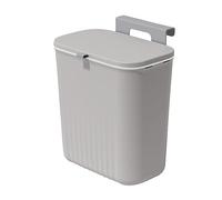 Accmuzzy Cubo de Basura de Cocina 9L, Cubo de Basura Colgante con Tapa para Baño, Dormitorio o Caravana, Cubos de Basura para Cocina
