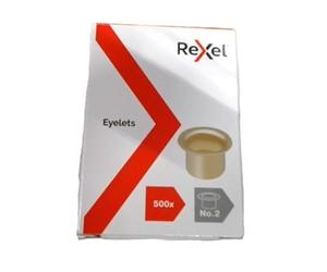Acco Eyelets Brass - Paquete de 500 dispositivos de metal para las huellas que deja el perforados de papel