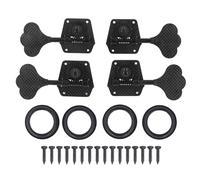 Accordeur de Guitare, 2R 2L fibre de carbone en acier inoxydable tête Accordeur Guitare pour 4 Cordes Jazz Basse Guitare