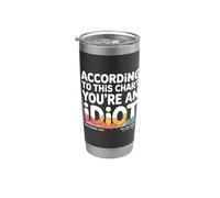 According To This Chart You're An Idiot Actitud |- Vaso térmico de acero inoxidable de doble pared