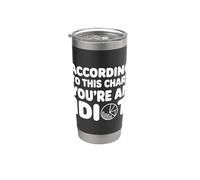According To This Chart You're An Idiot Actitud |- Vaso térmico de acero inoxidable de doble pared