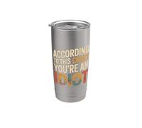 According To This Chart You're An Idiot Actitud - Vaso térmico de acero inoxidable de doble pared