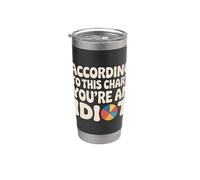 According To This Chart You're An Idiot Actitud |- Vaso térmico de acero inoxidable de doble pared