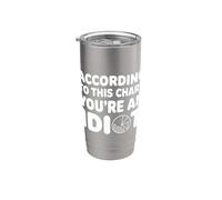 According To This Chart You're An Idiot Actitud |- Vaso térmico de acero inoxidable de doble pared