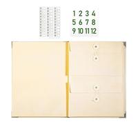 Accordion Document Pockets With Pockets, Manila Accordion-style Document Organizer | File Organizer For Receipt Folio Paper Business Travel Offices Work