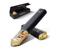 Accordly - Pastillero estético de alta calidad para 7 días, pastillero esencial de viaje semanal, pastillero de metal para vitaminas, medicamentos, suplementos, aceite de pescado, organizador de