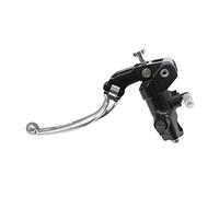 ACCOSSATO Bomba de embrague forjada 19 x 20 cm, con cuerpo de bomba anodizada negra, palanca articulada larga plateada (Pomel+palanca) para MV Agusta Brutale 910 R desde 2005 hasta 2022, CC 910