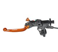ACCOSSATO-CF004O-34-RST-48 Control de Embrague de Cable accossado articulada de Color Palanca con Micro Incluido, Cuerpo Negro Mango y pomo Naranja (CF004O-34-RST-48)