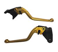 ACCOSSATO Par de palancas de oro para Kawasaki Versys (650cc) desde 2006 hasta 2008 (CC 650)